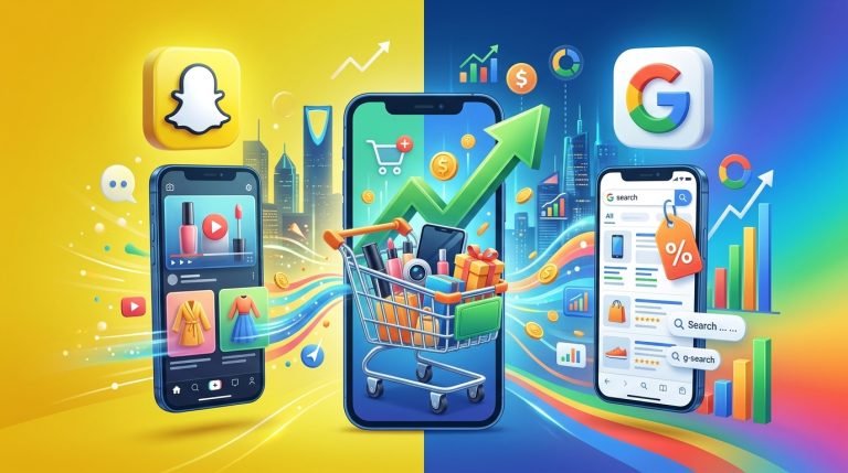 مقارنة بسيطة بين إعلانات سناب شات وجوجل للمتاجر - DigiCraft